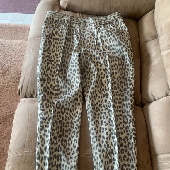 Jeans - Leopard look - Picture 1 of 4